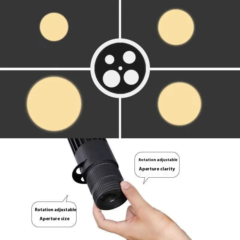Black surface-mounted LED spotlight for restaurant atmosphere lighting with aluminium construction