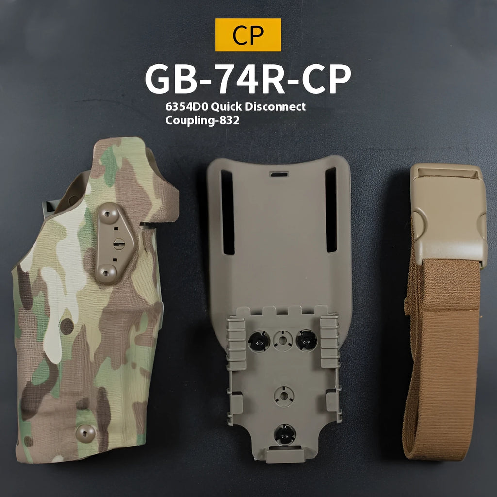 Left hand outdoor tactics waist bag leg warmer in camouflage pattern with nylon lining for outdoor sports