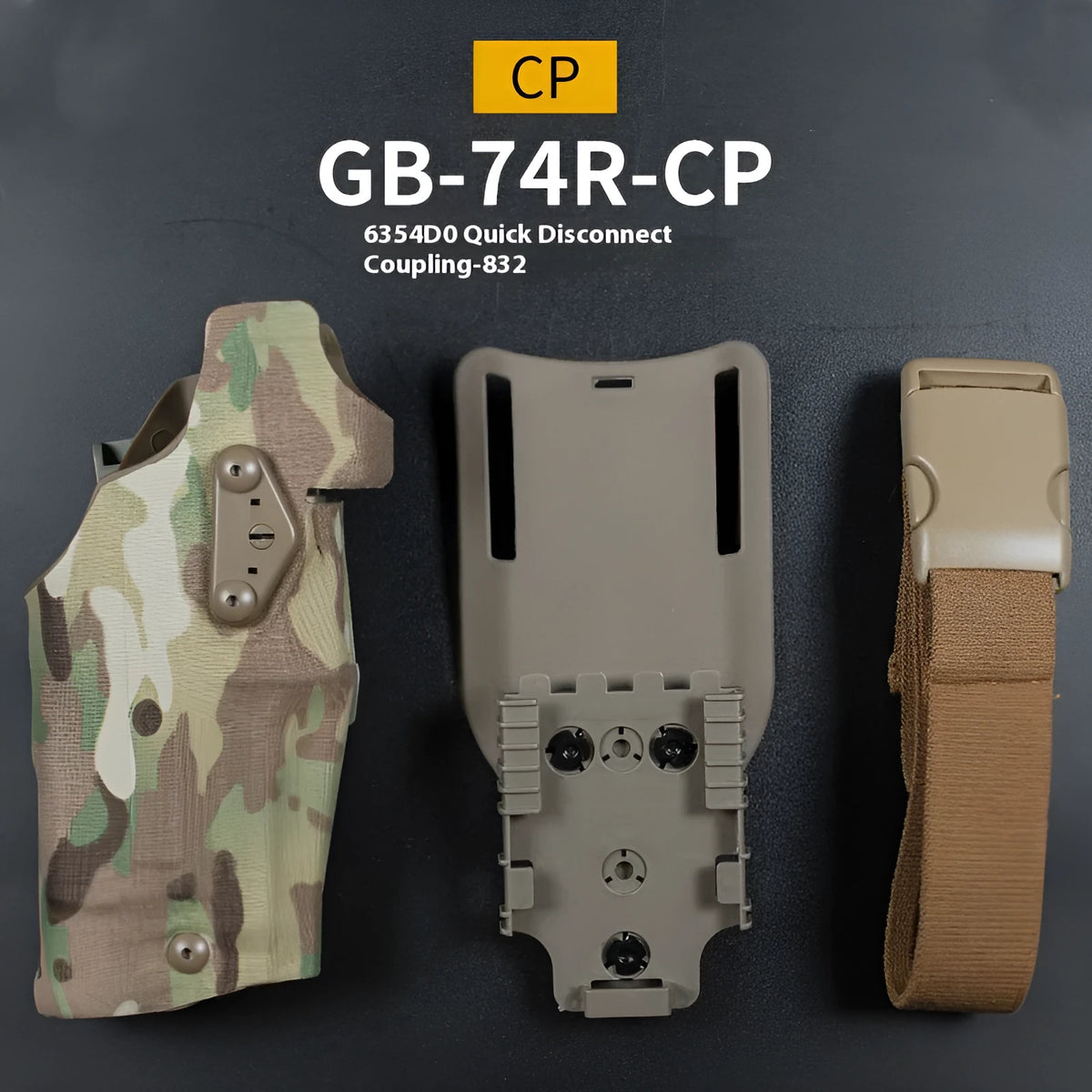 Left hand outdoor tactics waist bag leg warmer in camouflage pattern with nylon lining for outdoor sports