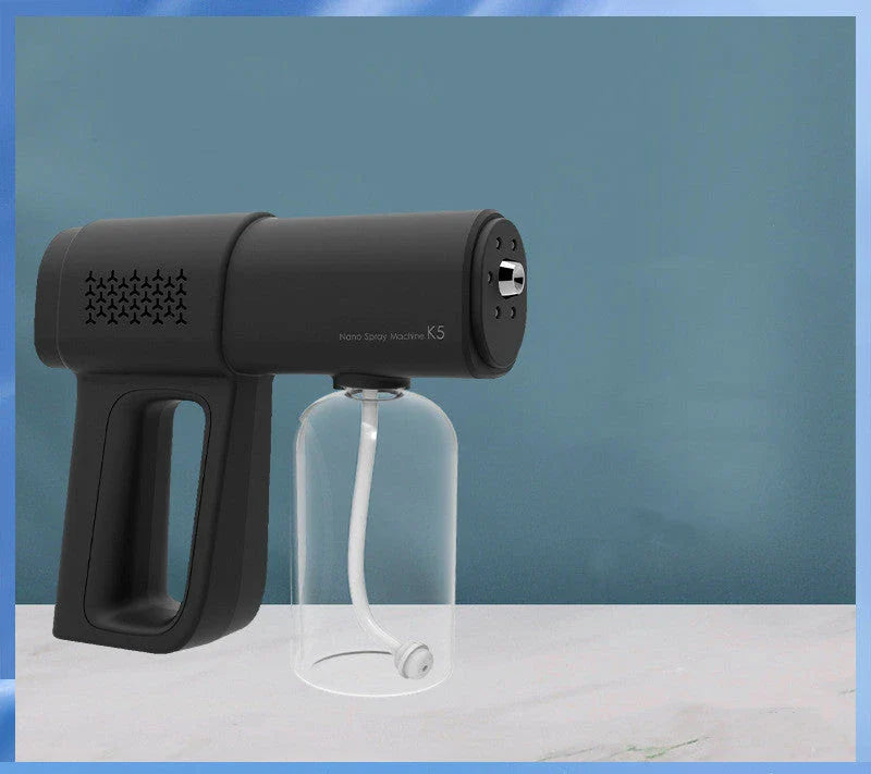 Handheld disinfection spray gun with nano steam atomization technology for effective sanitization of home, car, and more