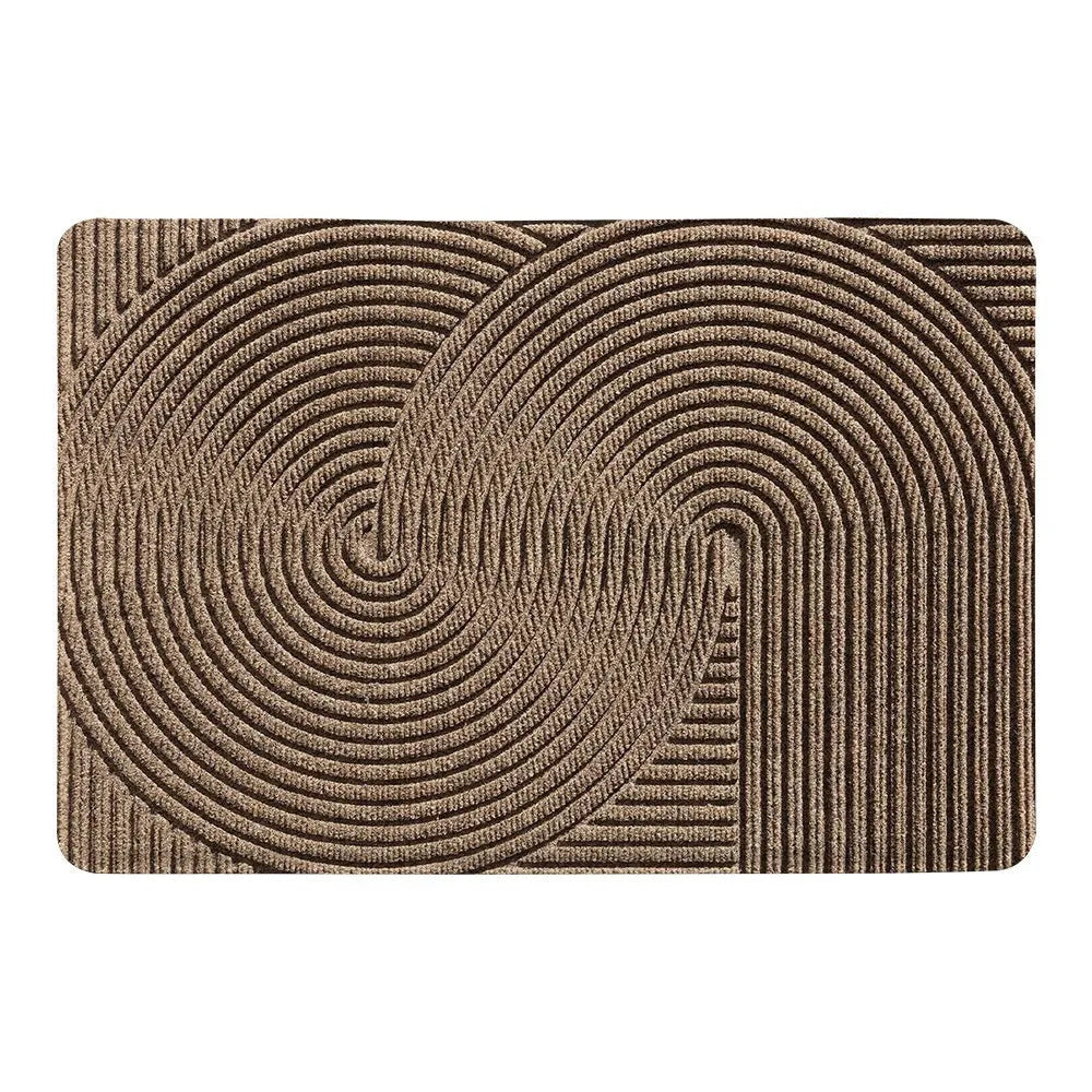 Blue alien-shaped floor mat with cartoon anime pattern, measuring 60x90cm.