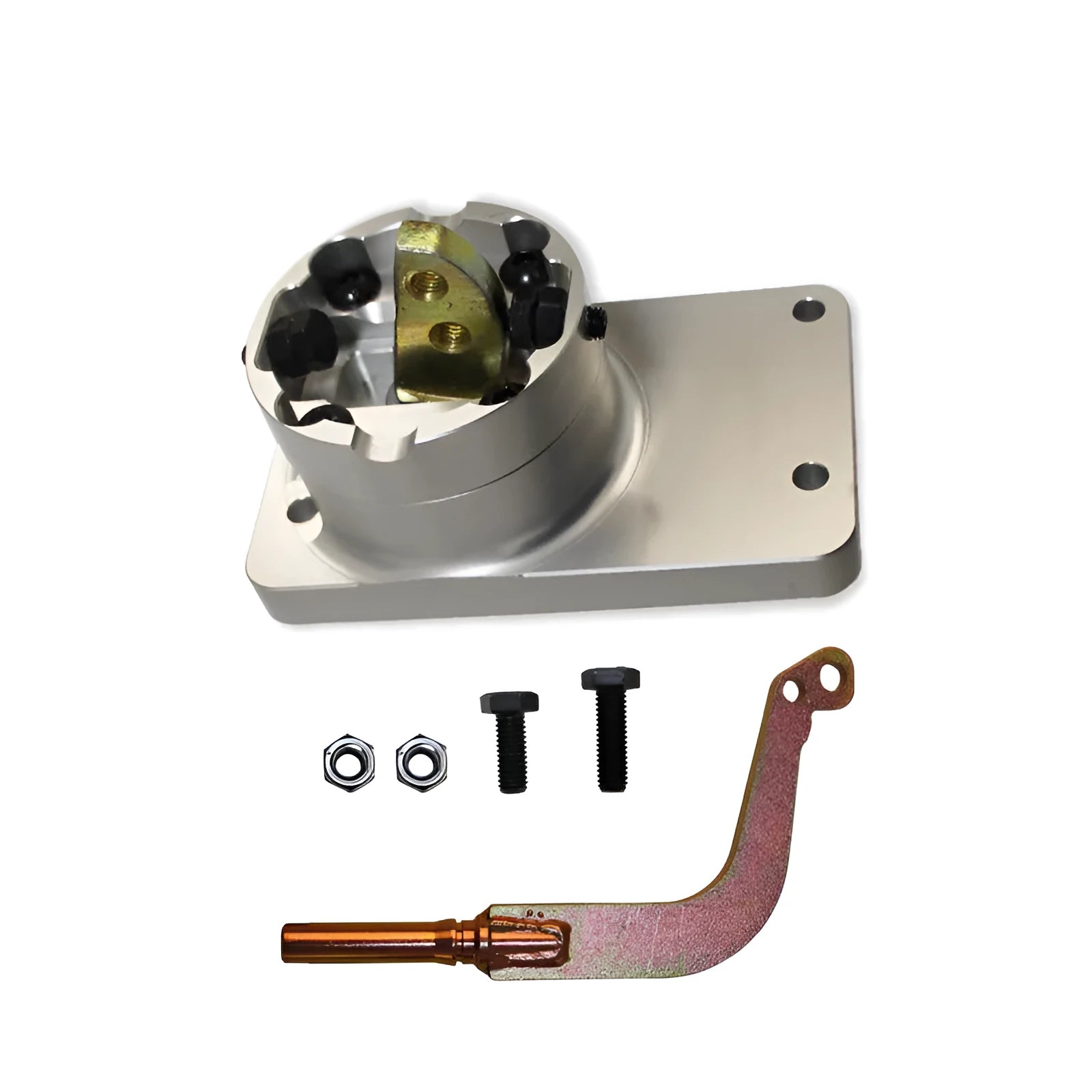 Silver aluminium alloy quick short rod shift lever for Horton vehicle models