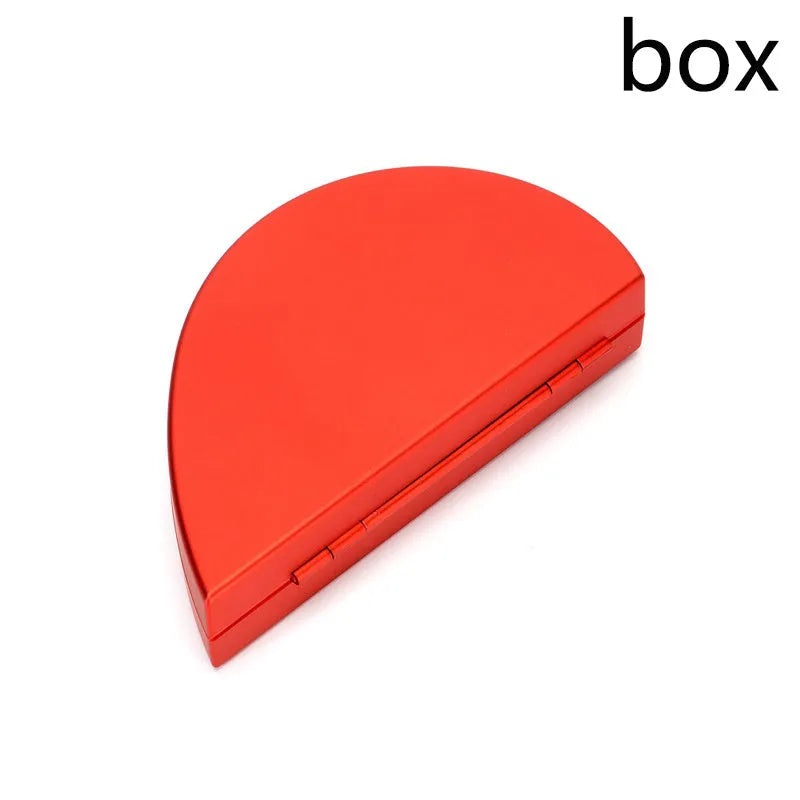 Red 3D heart-shaped rotating ring box with a rose flower decoration, open to show ring placement.