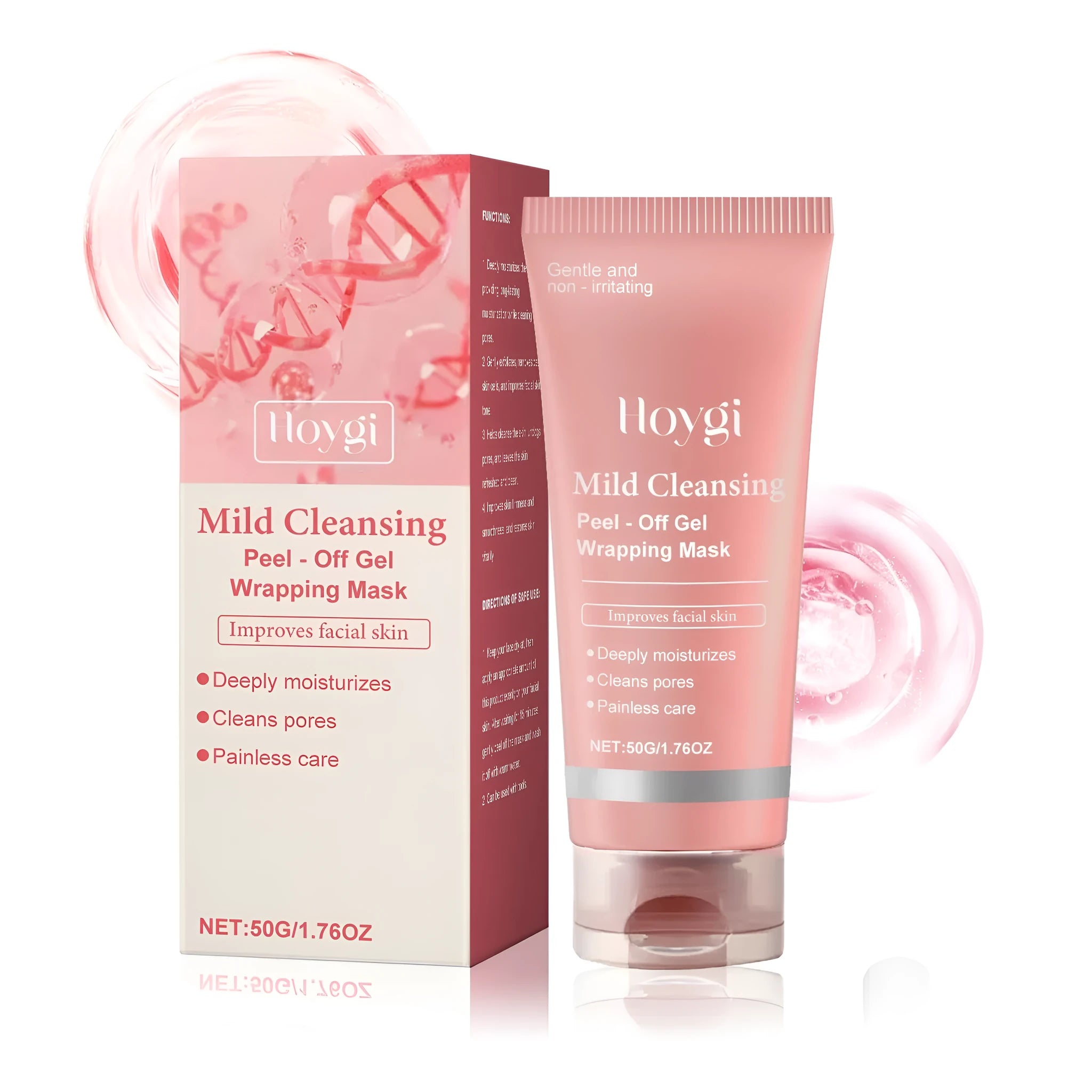 Single 50g tearing facial sheet mask pack containing collagen, glycerin, and butanediol