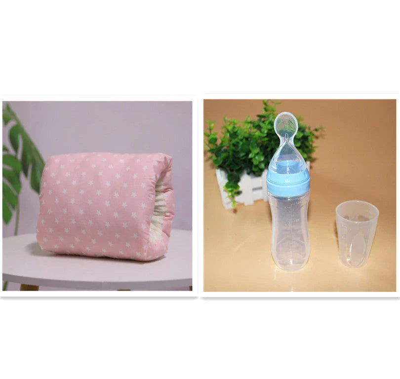 Adjustable baby cotton nursing arm pillow for breastfeeding support in various colours