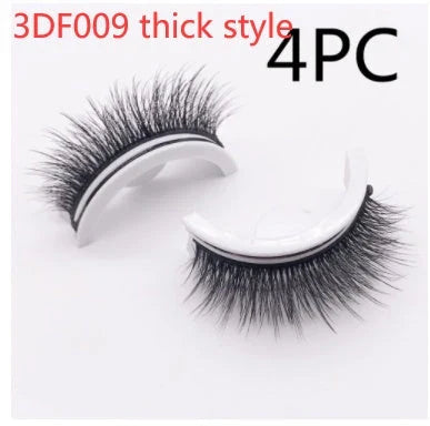 Captivating 3D layered mink-like false eyelashes for bold, voluminous eye makeup looks