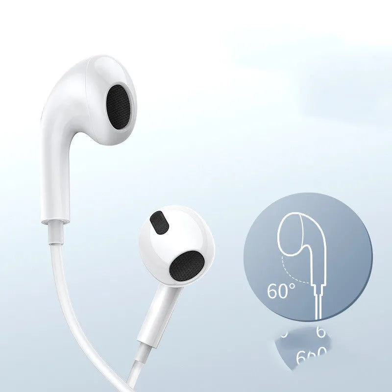 White C17 WiredFor Type-C wired headset with earplug design and 1.1-metre cable for Xiaomi phones