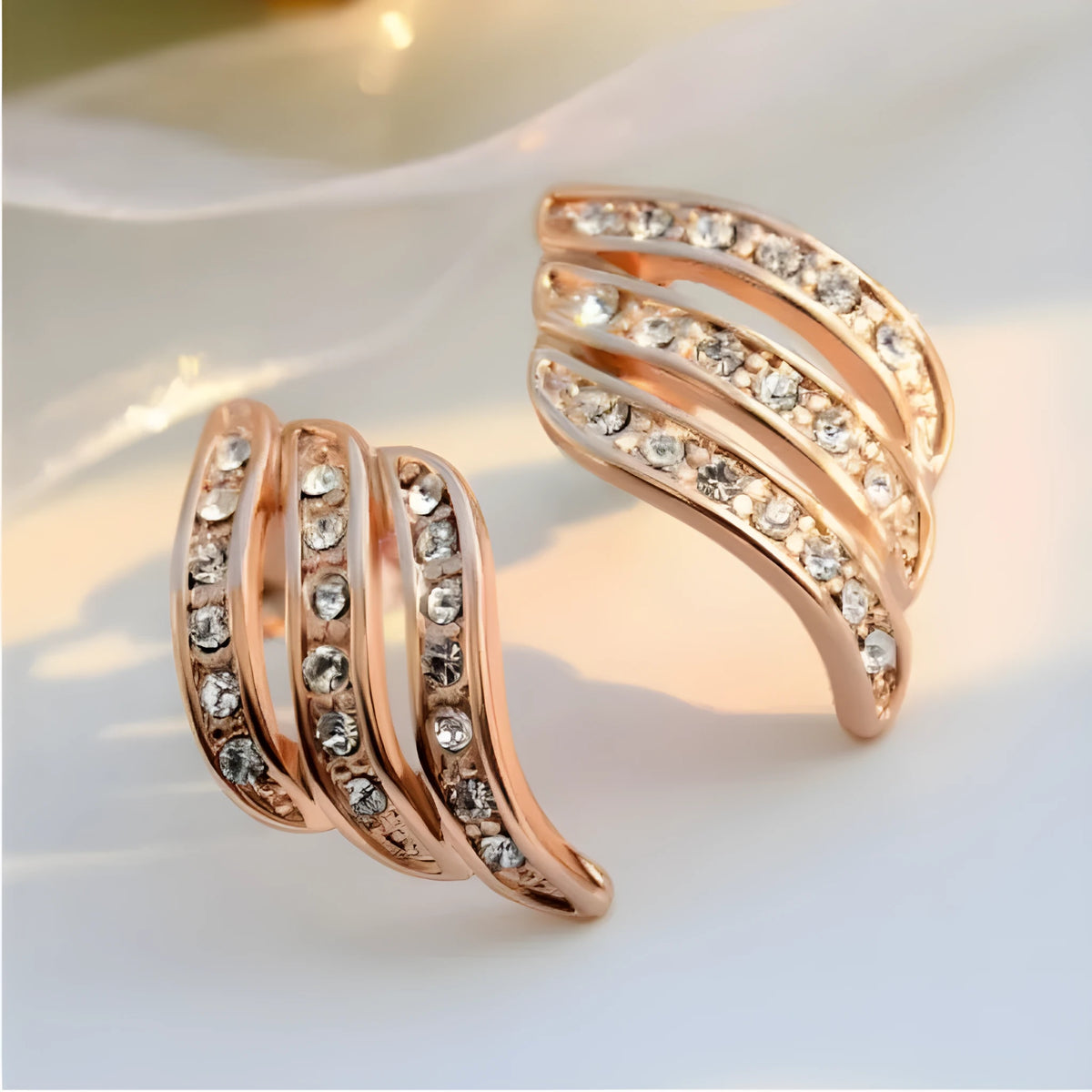 Simple wild temperament plated earrings for women lightweight 9g default colour