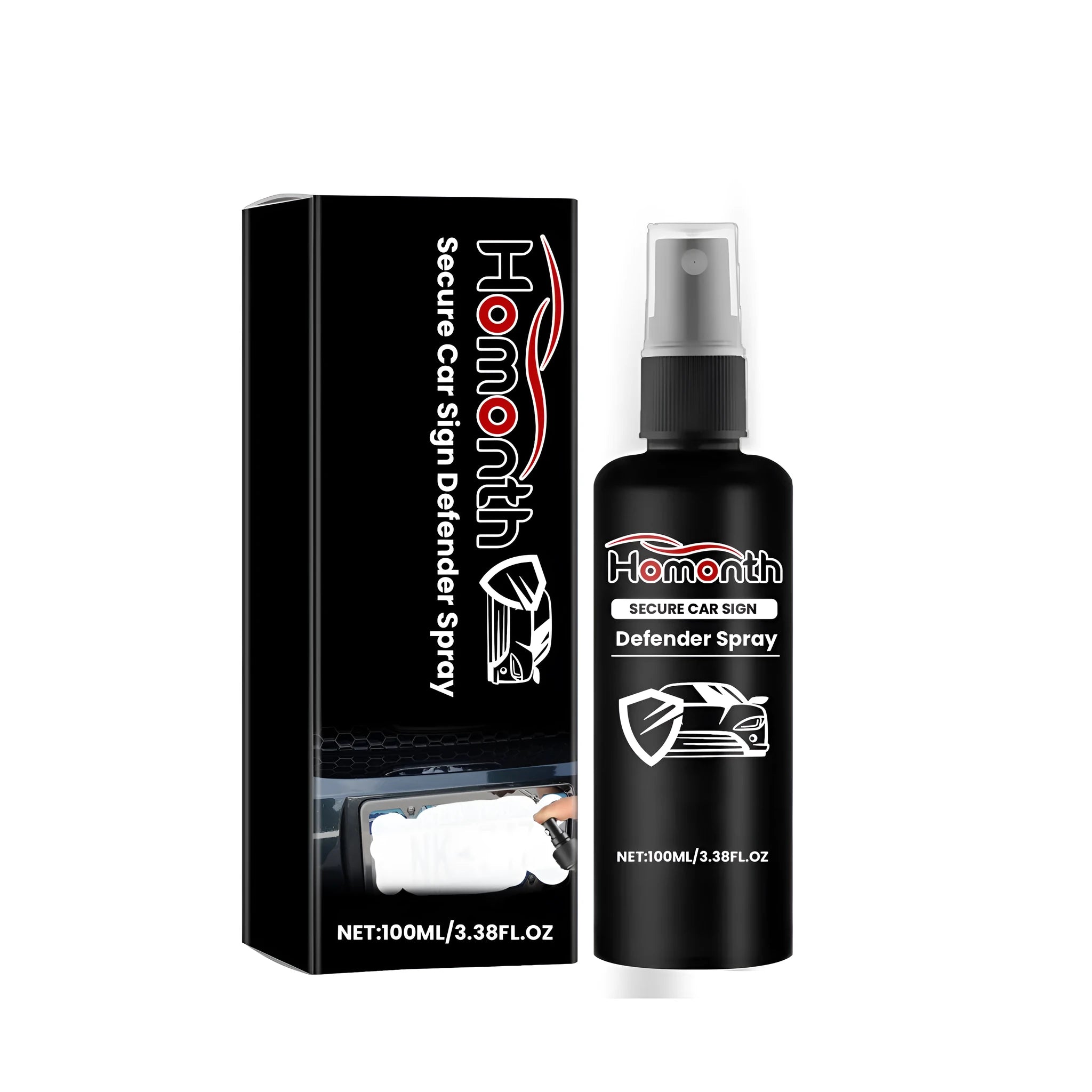 Car Sign Defender Spray aerosol can for protecting vehicle number plates