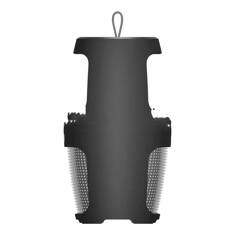 Inhalation mosquito killer lamp in black or white with USB charging port and compact design