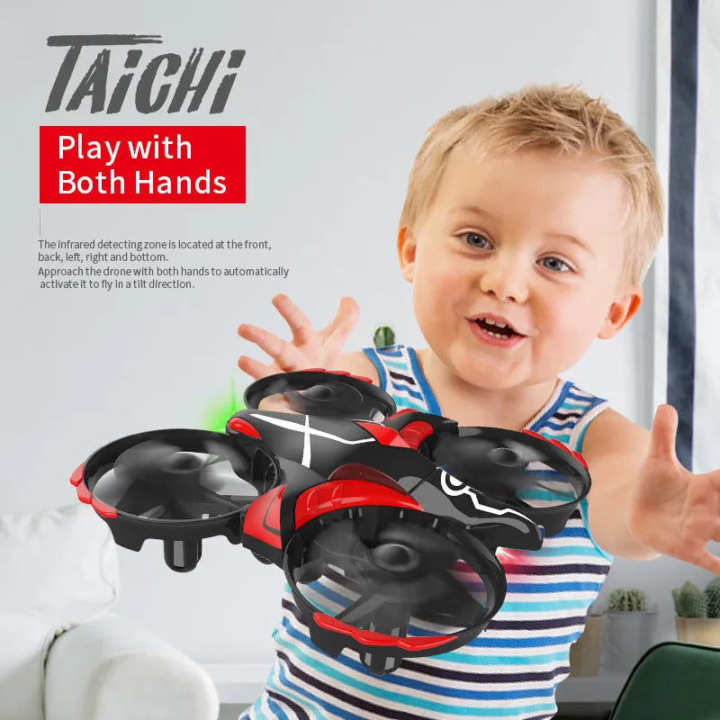 Mini four-axis plastic gesture-sensing UAV for teenagers under 30cm size