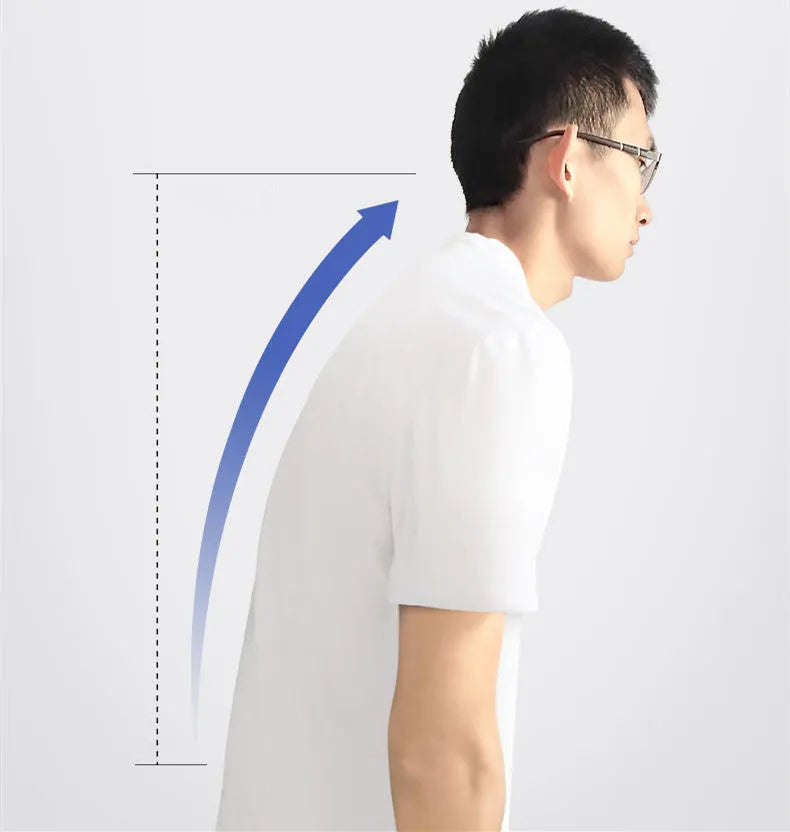 Black posture correction belt made of non-woven fabric, suitable for adults and children, sizes S to XL