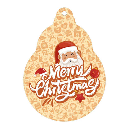 A charming acrylic car-shaped ornament with vibrant colors and a reflective finish, perfect for Christmas decor.