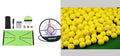10 yellow PU foam soft golf balls for indoor practice, 41mm diameter, low impact and safe