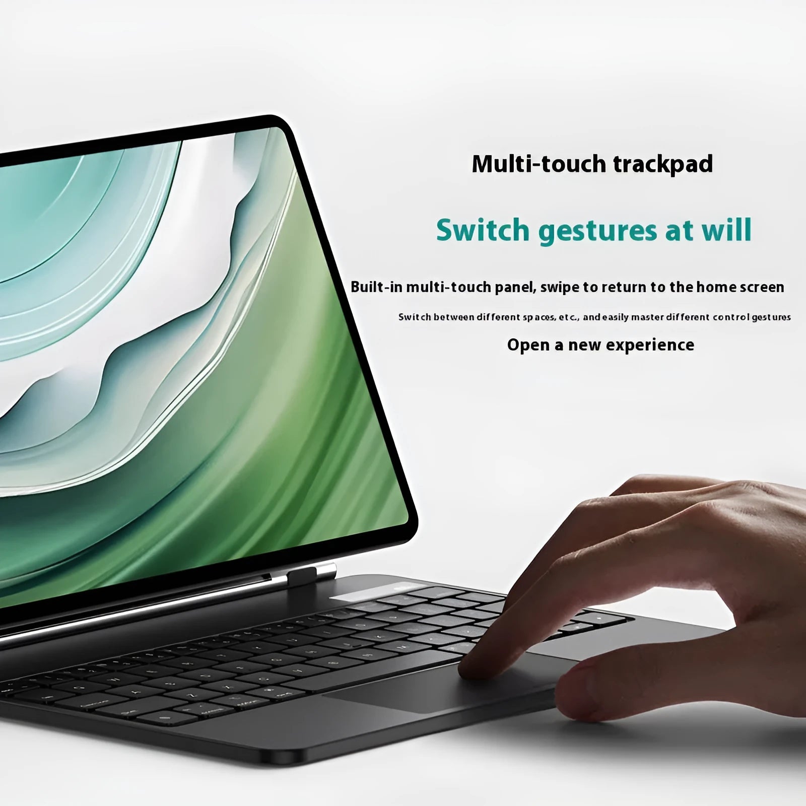 Huawei MatePad 11 magnetic wireless keyboard cover in black or white with protective case