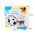 Automatic self-play cat toy teaser with laser pointer in picture colour
