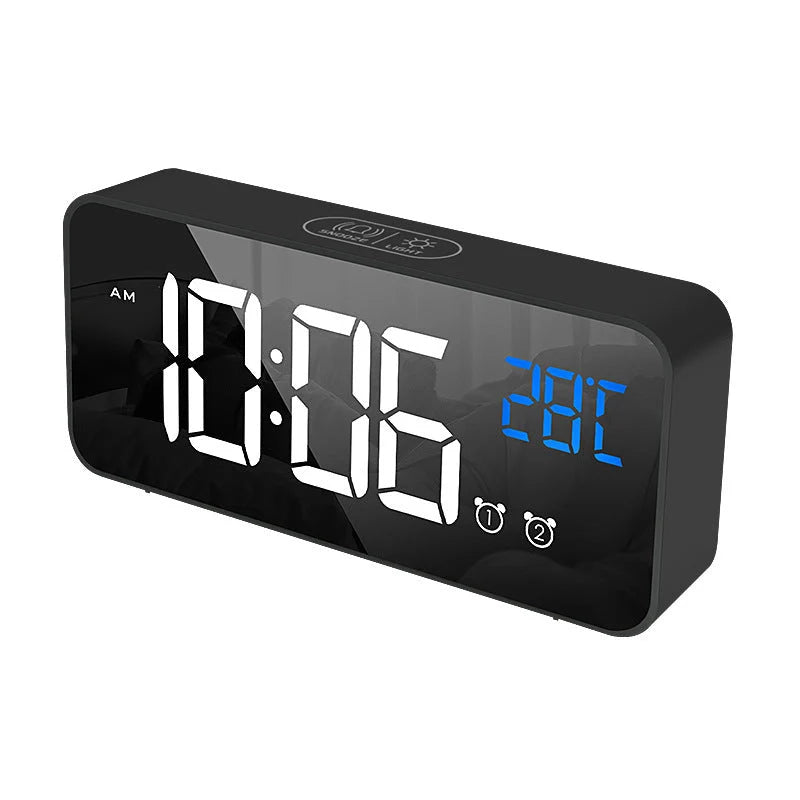 Multifunctional radio projection alarm clock with LED display and USB port