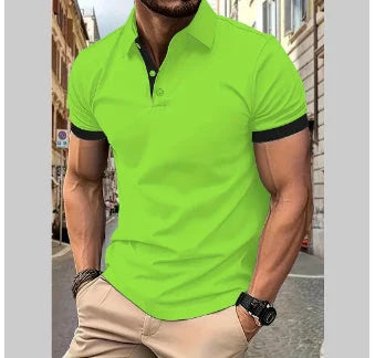 Men's stylish short sleeve casual polo shirts in a variety of colors and sizes