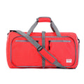 New foldable travel bag single-shoulder large capacity polyester waterproof zipper closure red black grey
