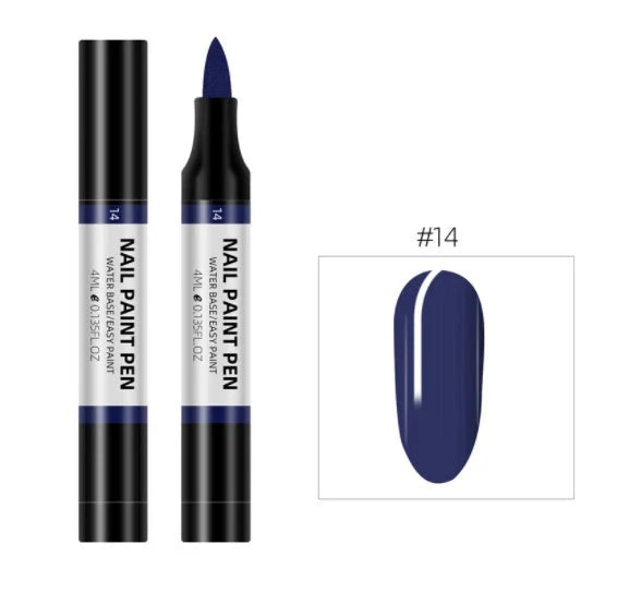 24-colour nail polish painting pen set for 3D nail art designs