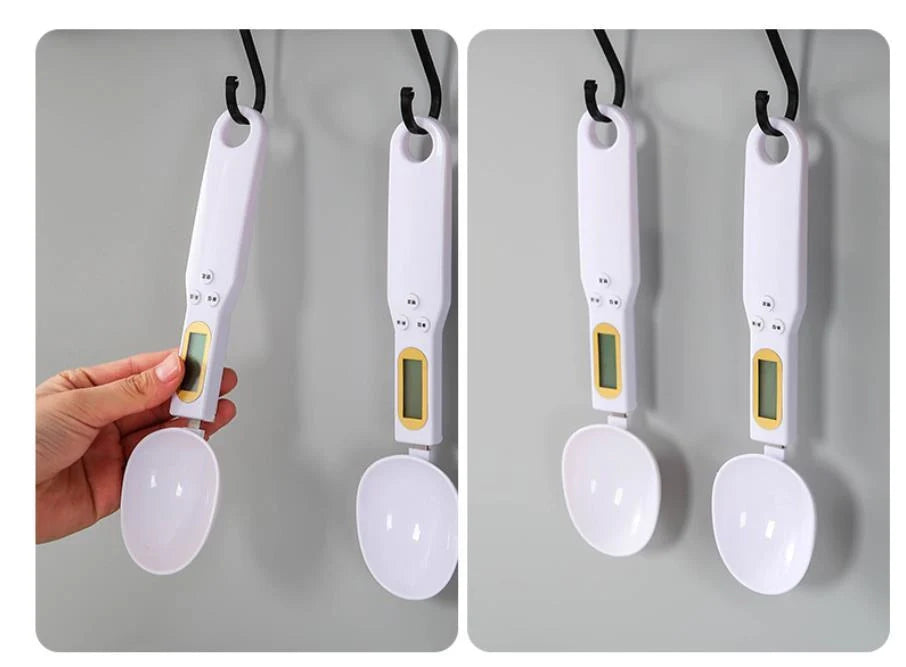 Kitchen Scale Measuring Spoon Scale in various colours with removable spoon head