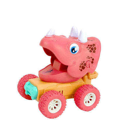 Dinosaur Push Car Sliding Animal Toy Car in various designs for children's play