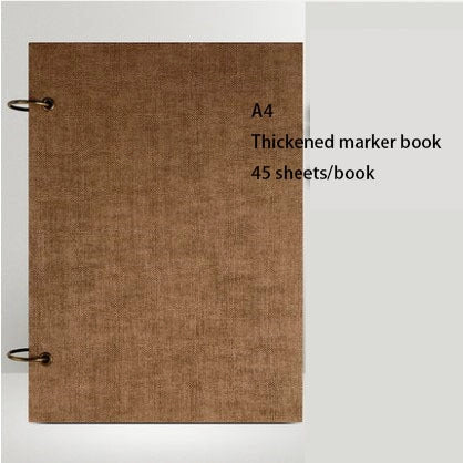 Sketchbook Freehand Sketchbook with open marker paper in various sizes and colours