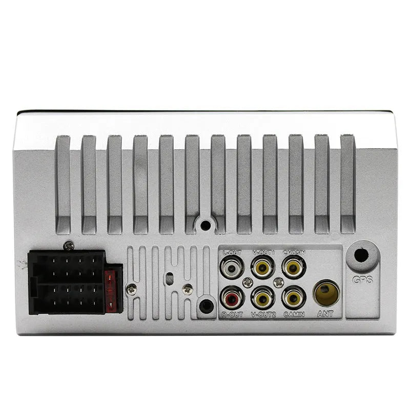 7-inch dual spindle vehicle MP5 player with Bluetooth and reversing function in black front view
