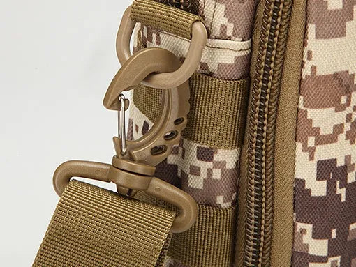 Tactical MOLLE crossbody bag 25x17x10cm 0.45kg 800D Oxford fabric ACU camouflage