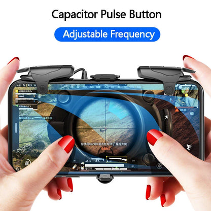 Alloy mobile gamepad joystick for smartphones with adjustable frequency