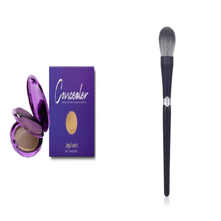 Liquid concealer makeup bottle with shade options Dark Skin, Ivory White, Natural Colour.