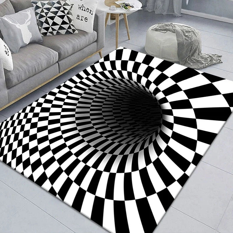 3D Geometric Stereoscopic Illusion Floor Mat for Pets in various sizes