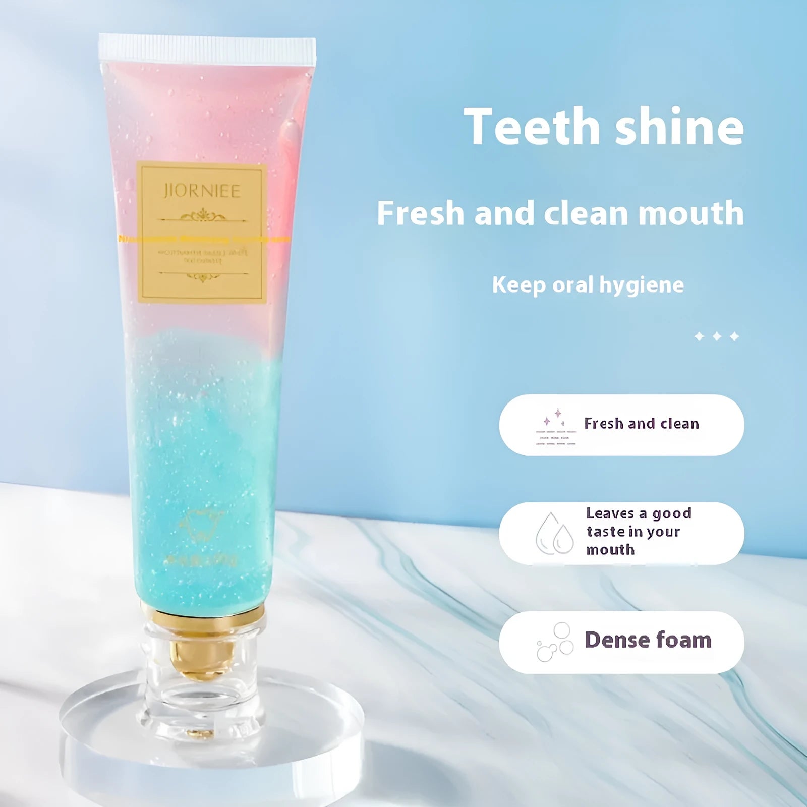 Nicotinamide Dazzling White Toothpaste 100g tube with whitening function for adult oral care