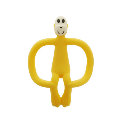Food grade silicone banana teether toy for babies, safe and soothing for teething