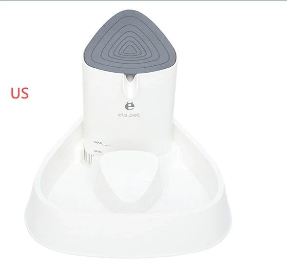 1.5L automatic pet water fountain with 4-layer filter in white