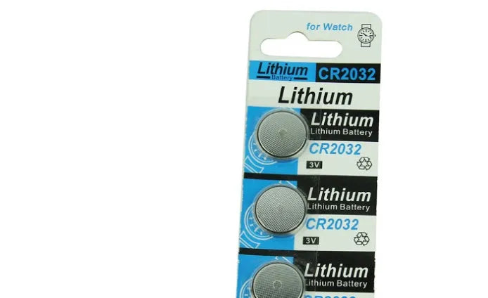 CR2032 lithium button battery pack of 5 capsules for weight scales and remote controls