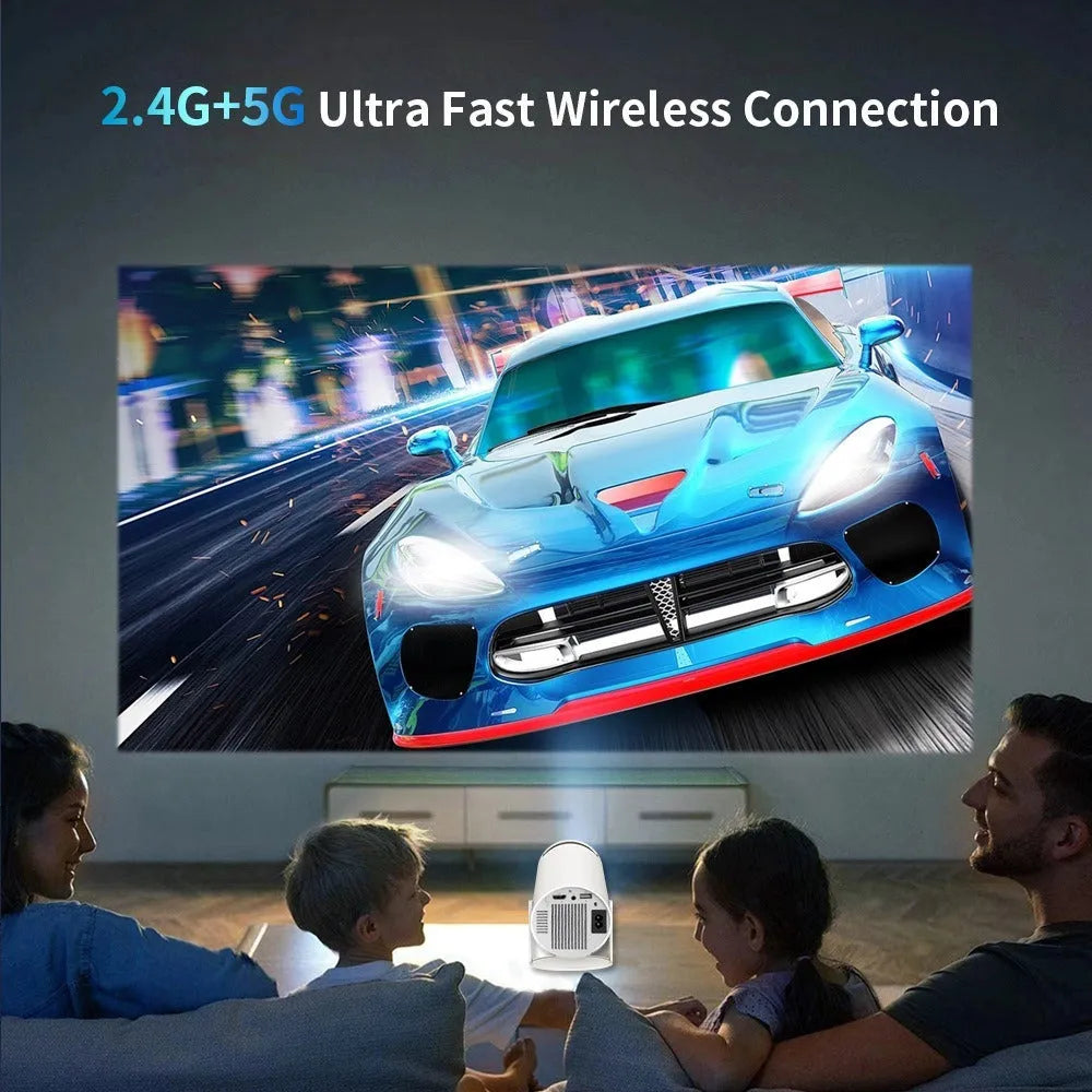 White X10 PLUS portable HD projector with gamepad and remote control for wall projection gaming