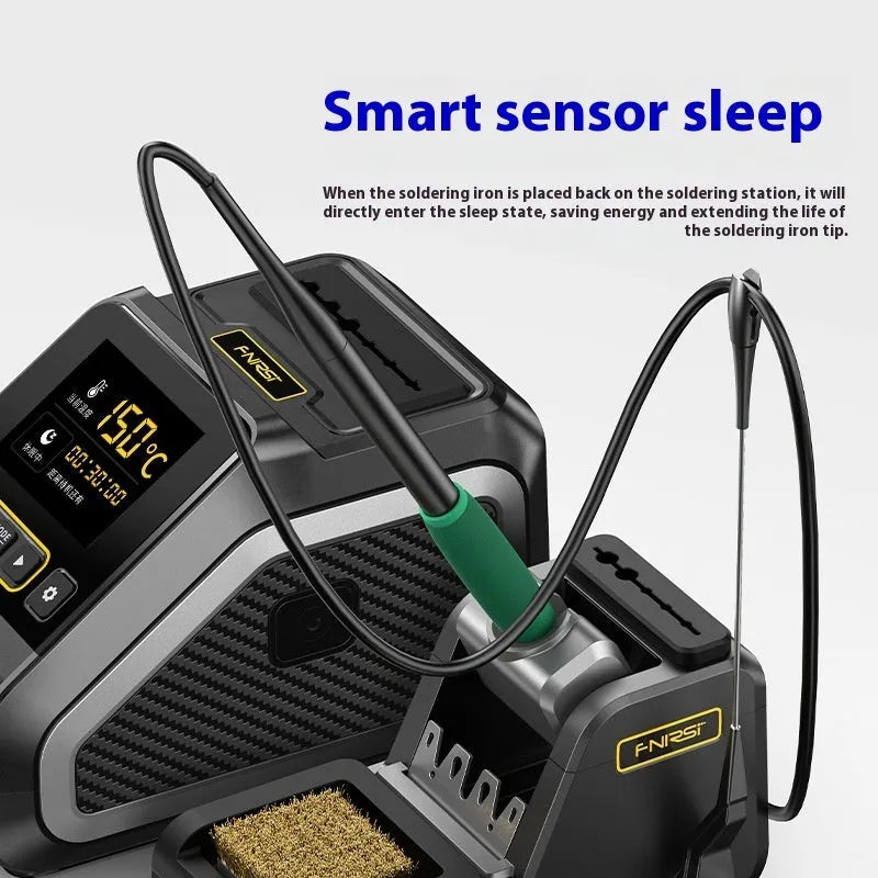 Intelligent constant temperature soldering station with plug-in heating core for maintenance welding