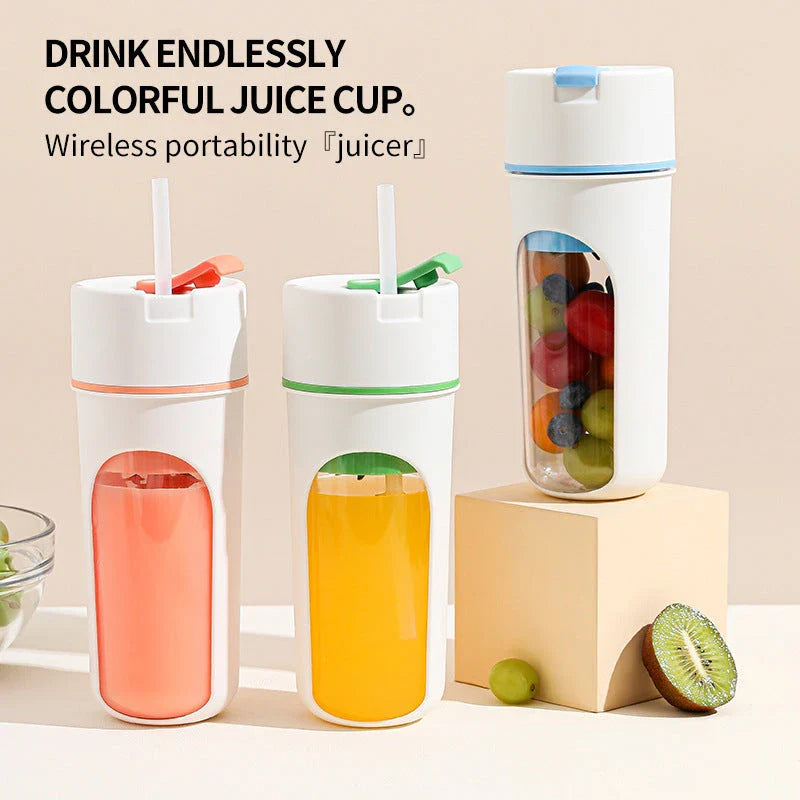 Portable Electric Juicer Blender with USB Charging, Blending Fruits and Vegetables for Healthy Drinks