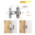90-degree sliding door lock with flat shackle for warehouse or barn doors