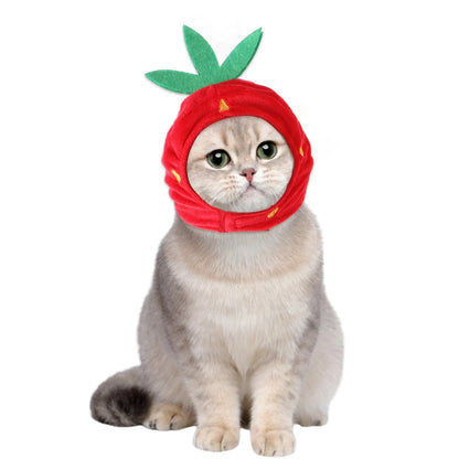 Cartoon-style cloth hat for cats in various designs, perfect for warmth and style