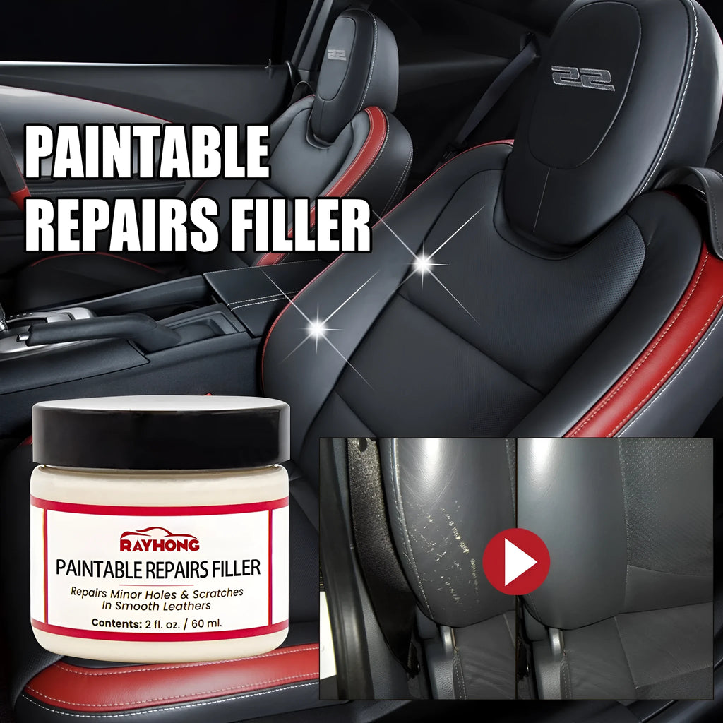60ml leather repair paste container for car seat and furniture scratch restoration
