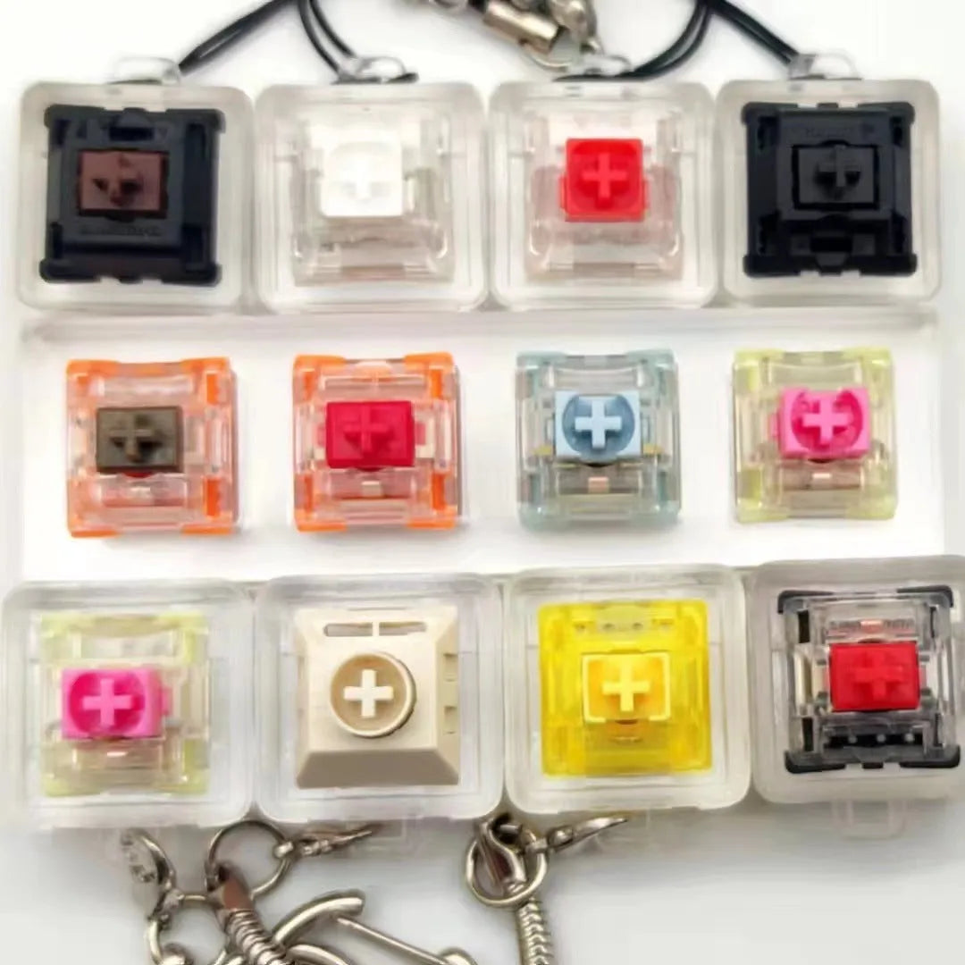Yellow resin artisan keycap with a three-dimensional cheese design for mechanical keyboards.