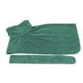 Blue dog bathrobe made of microfiber with adjustable hook and loop strap for drying after bath