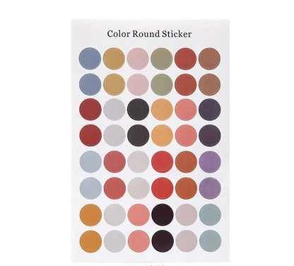 Morandi colour dot stickers for room and dormitory decoration