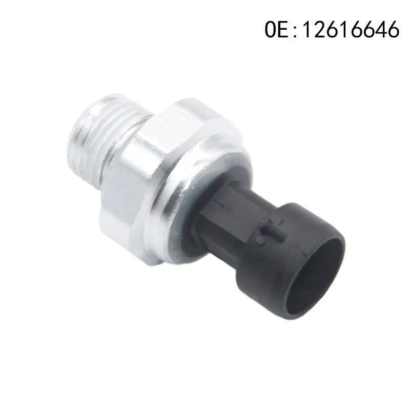 Silver metal fuel pressure sensor for automotive engines with model numbers 12616646 12677836 D1846A