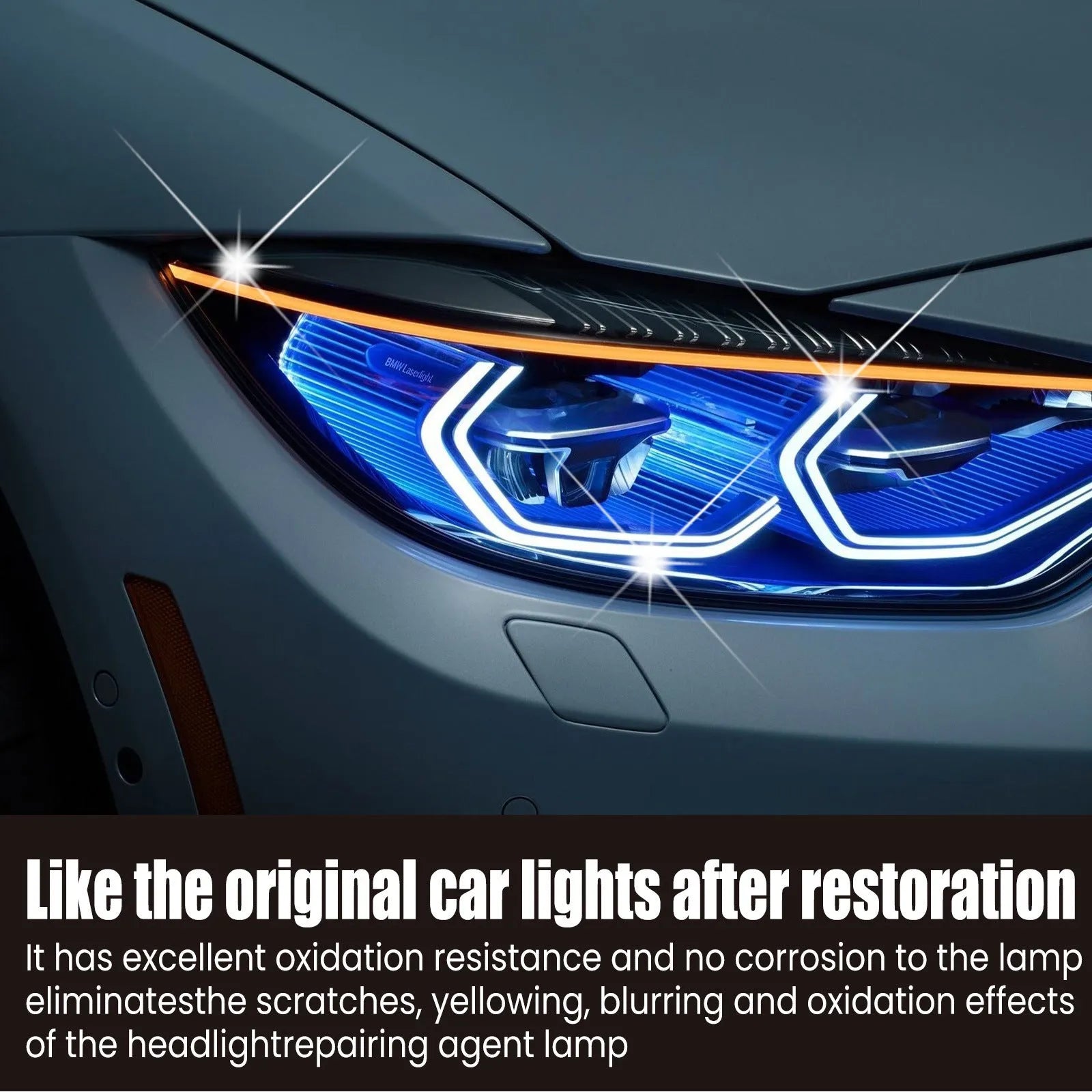 150ml bottle of car headlight repair liquid for restoring yellowed plastic lenses.