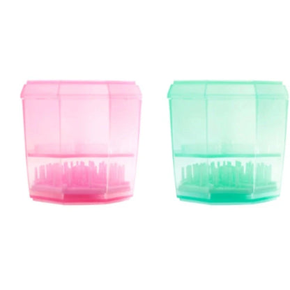 14-hole makeup brush holder in various colours for organizing and drying brushes