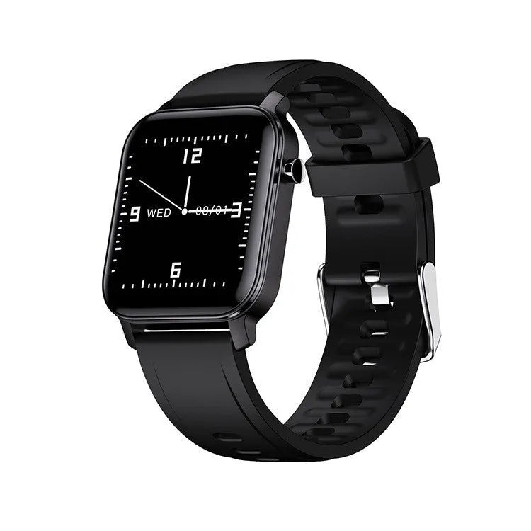 M2 smart bracelet watch with black silicone strap and 1.4-inch colour display on a wrist.