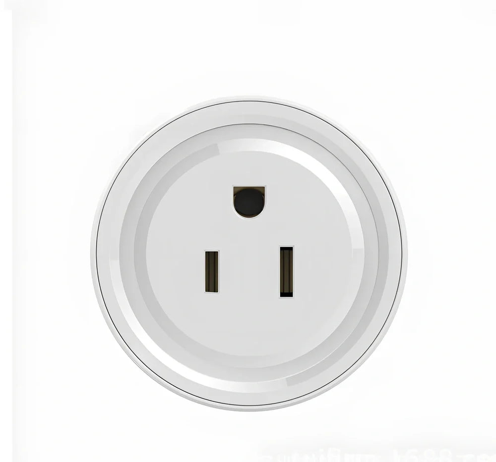 UK three-pin WIFI smart plug adapter with four outlets and USB ports for remote control via app or Alexa